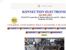 Tablet Screenshot of konnectionelectronics.com
